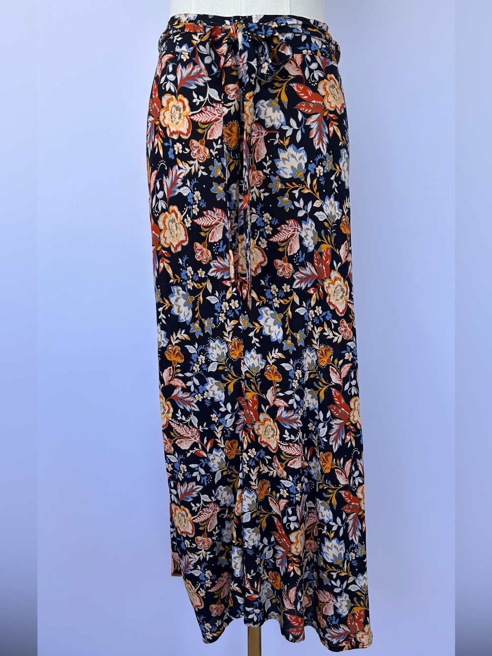 Philosophy Republic Clothing Women’s Floral Long Skirt A-Line Side Slits Size 10